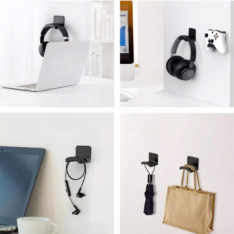 4Pcs Black Adhesive Headphone  - Headphone Stand Desk recensie en prijs