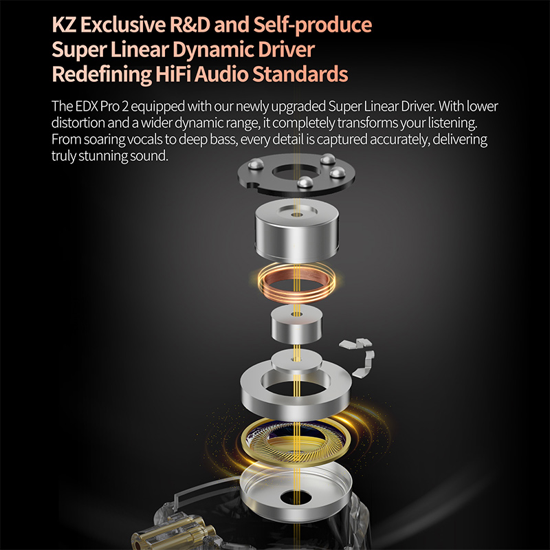KZ EDX Pro 2 Ultra-linear Dyna - In Ear Monitor Iem recensie en prijs