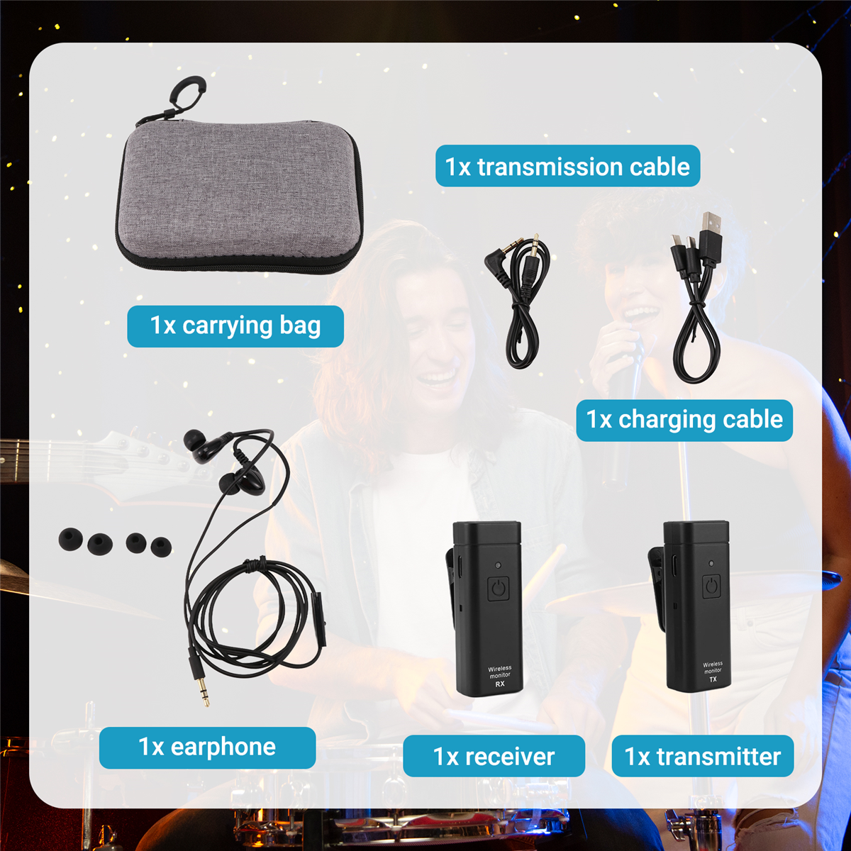 NEW Wireless Earphone Monitori - In Ear Monitor Iem recensie en prijs
