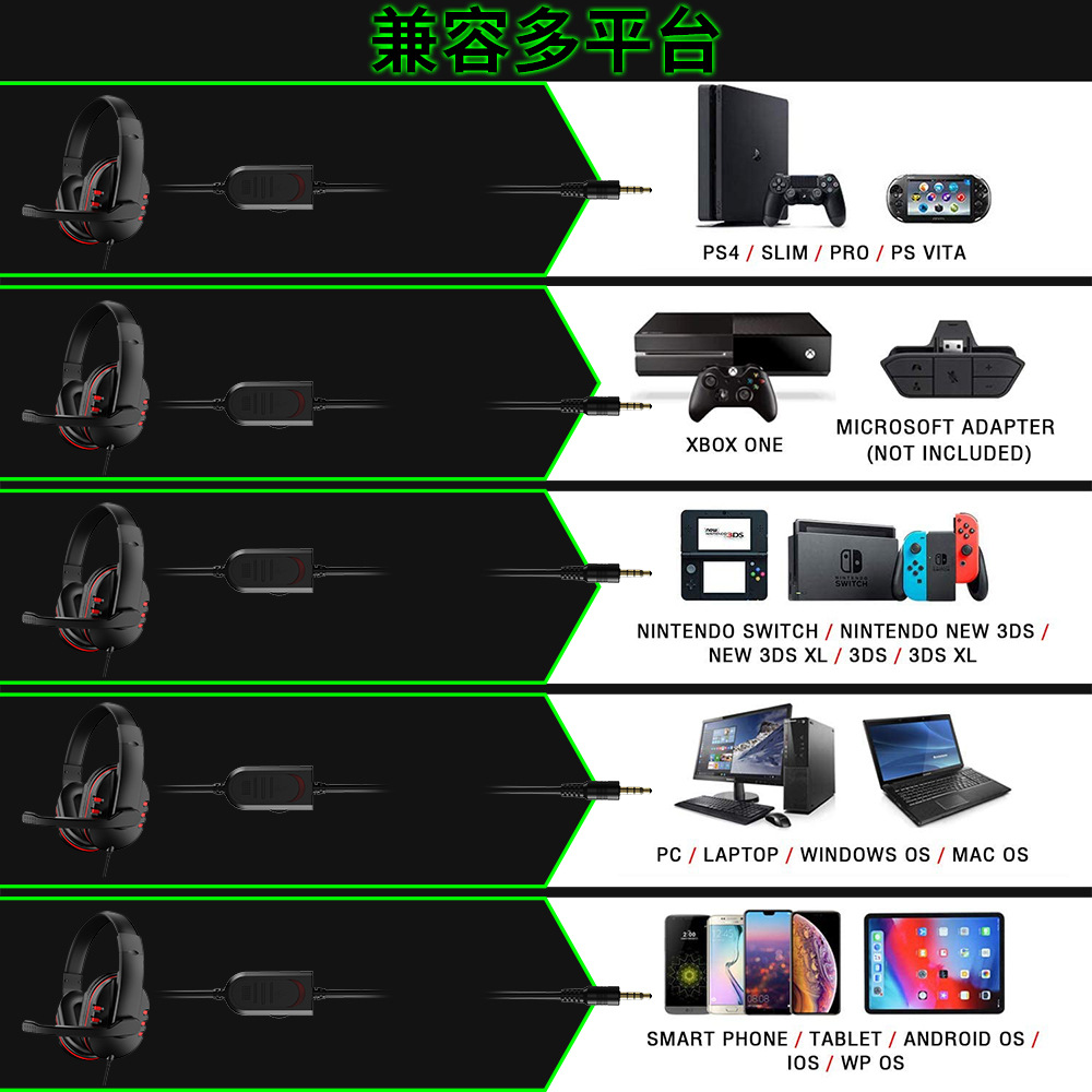 Headphones 3.5mm Wired Gaming  - Gaming Headset Rgb recensie en prijs