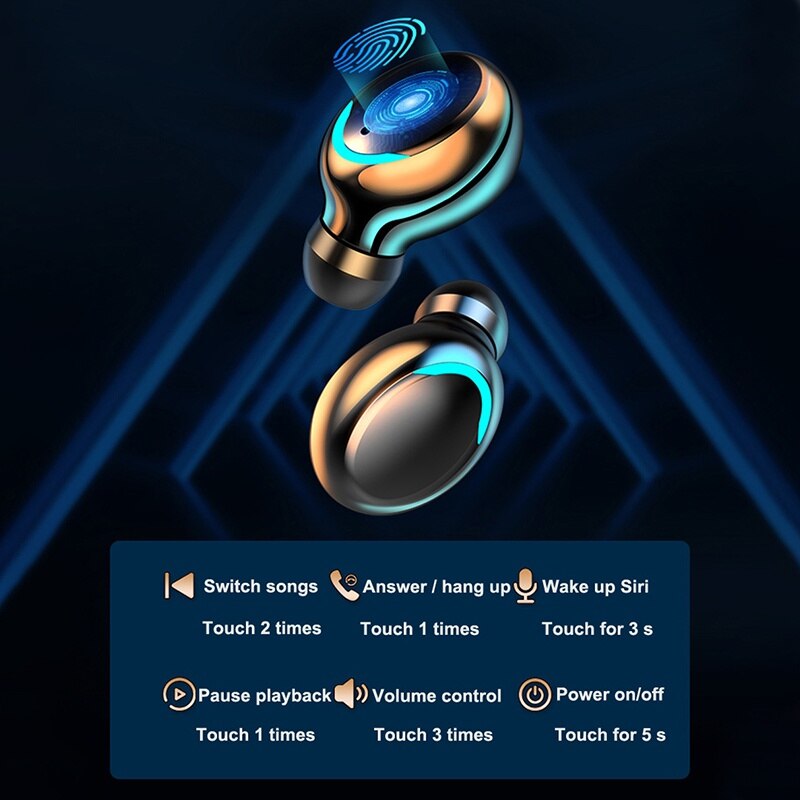 F9 Wireless Headphone TWS Blue - Wireless Earbuds Tws recensie en prijs