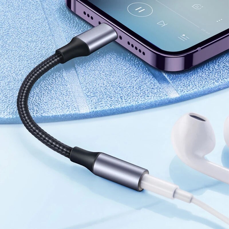 8 Pin to 3.5mm Jack AUX Cable  - Earphone Splitter Jack recensie en prijs