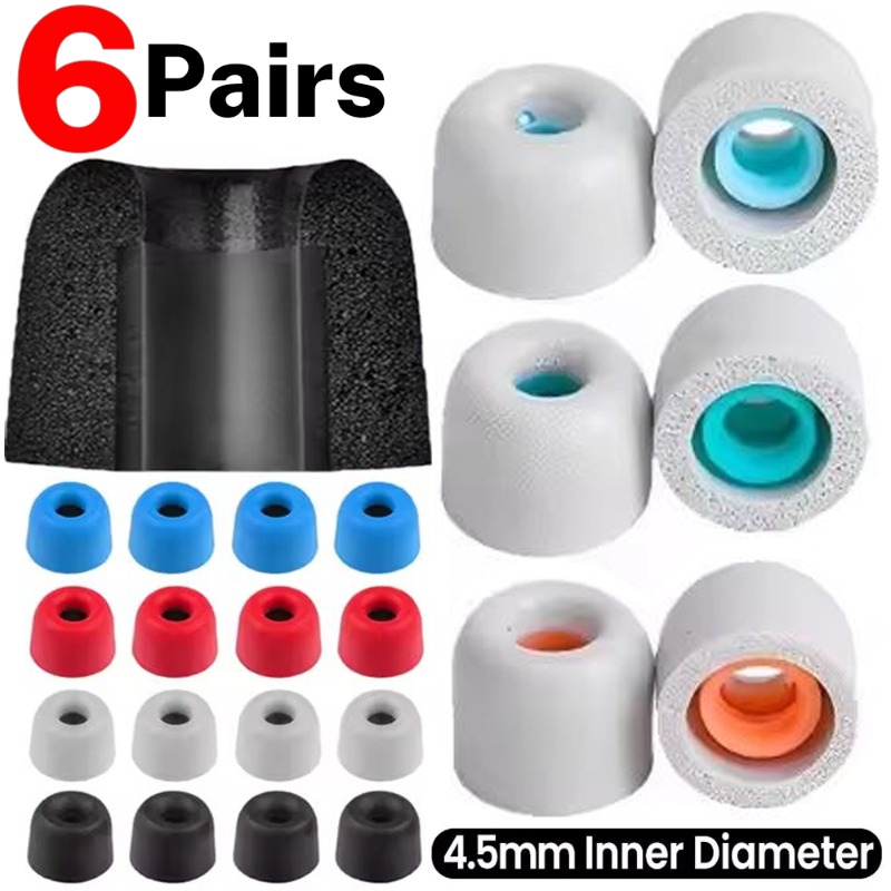 6/1Pairs Soft Memory Foam Earb - Earphone Foam Tip recensie en prijs