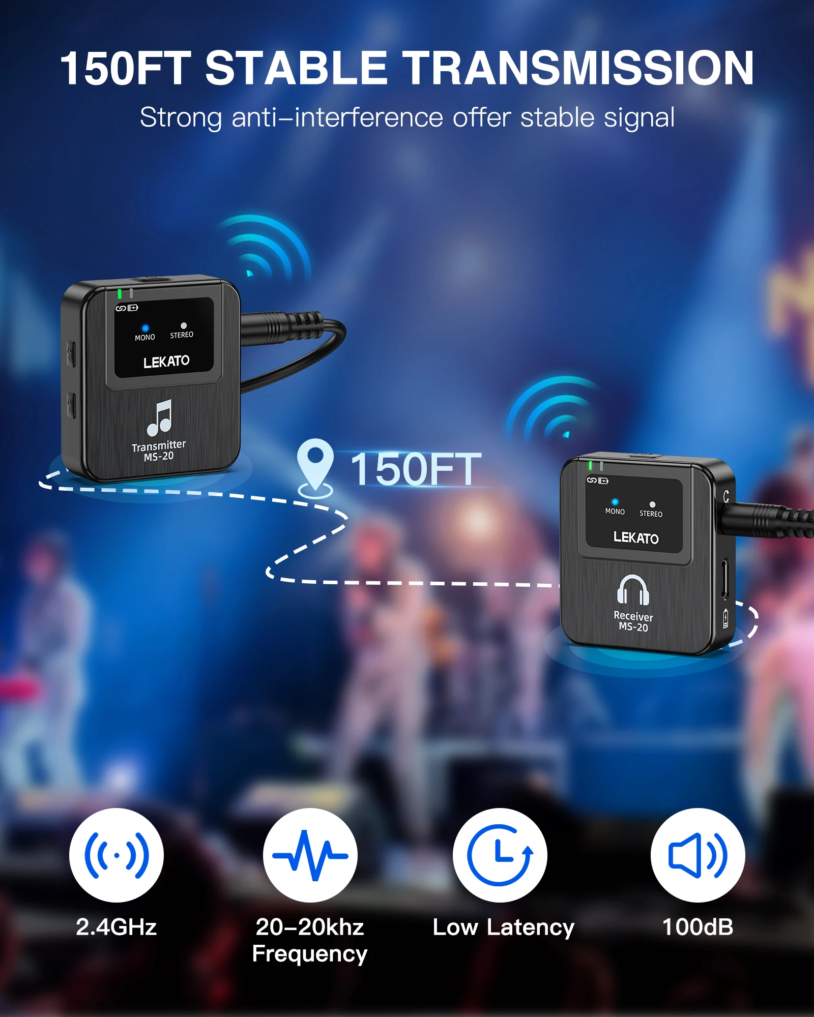 Lekato Wireless In-Ear Monitor - In Ear Monitor Iem recensie en prijs