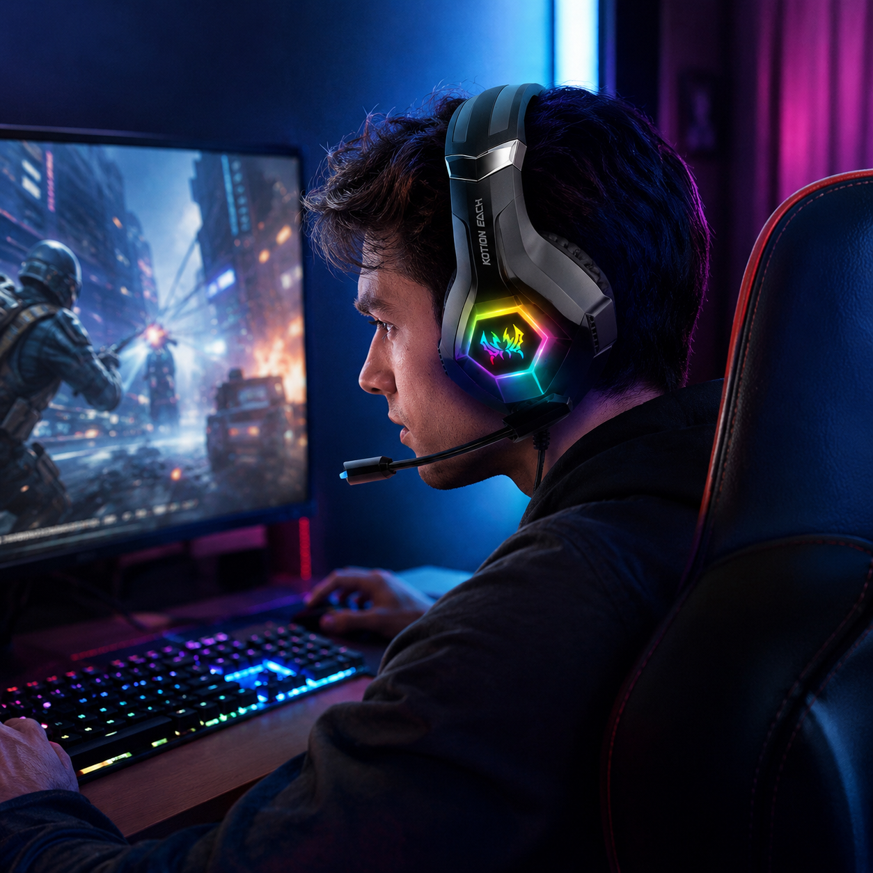GS450 Wired Gaming Headset RGB - Gaming Headset Rgb recensie en prijs