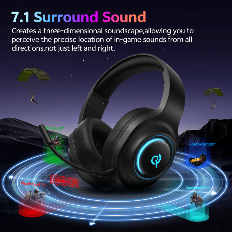 QCY Heroad V200 BH25H4GMA Gami - Gaming Headset Rgb recensie en prijs