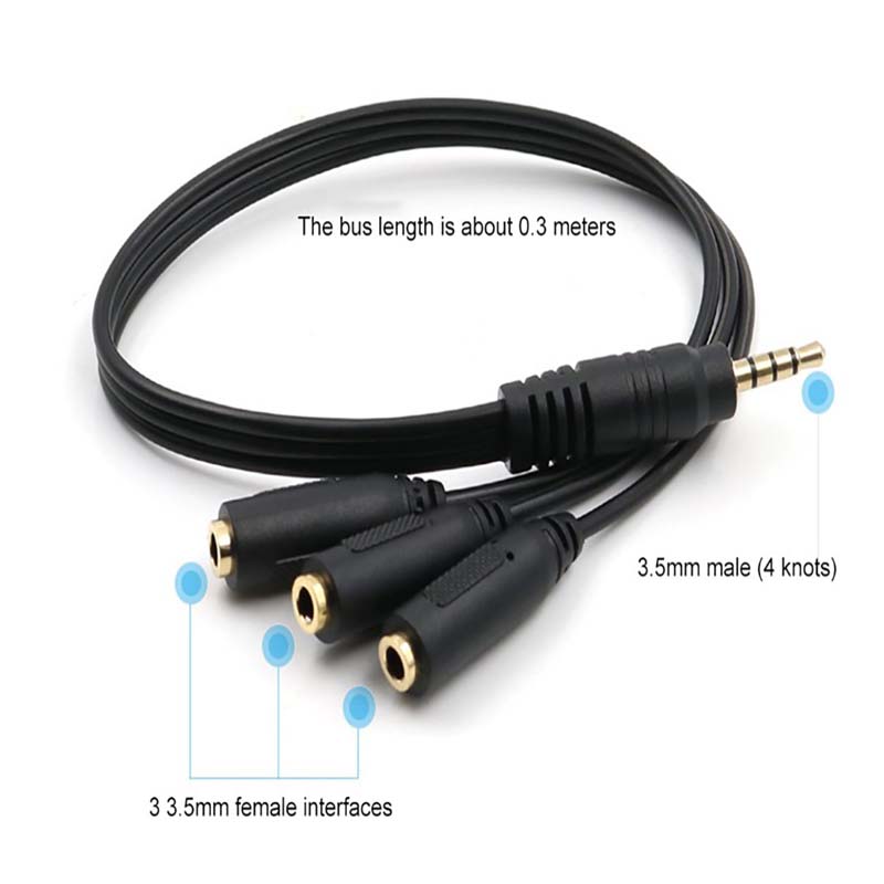 【C】3.5mm 3-Way Port Aux Audio  - Earphone Splitter Jack recensie en prijs