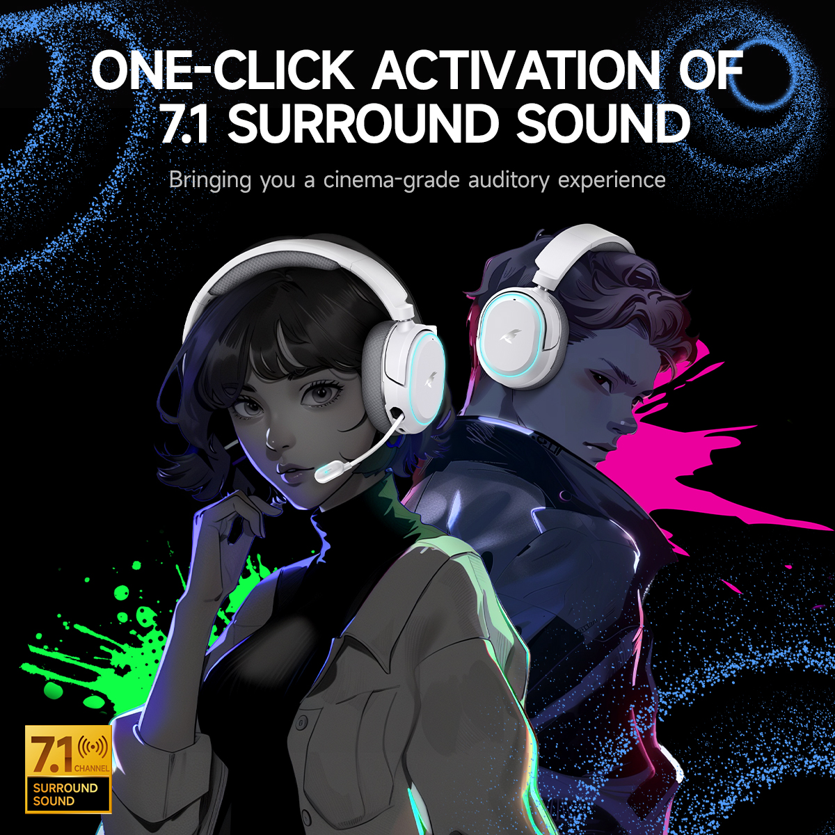 Picun G2 2.4GHz Bluetooth Wire - Gaming Headset Rgb recensie en prijs