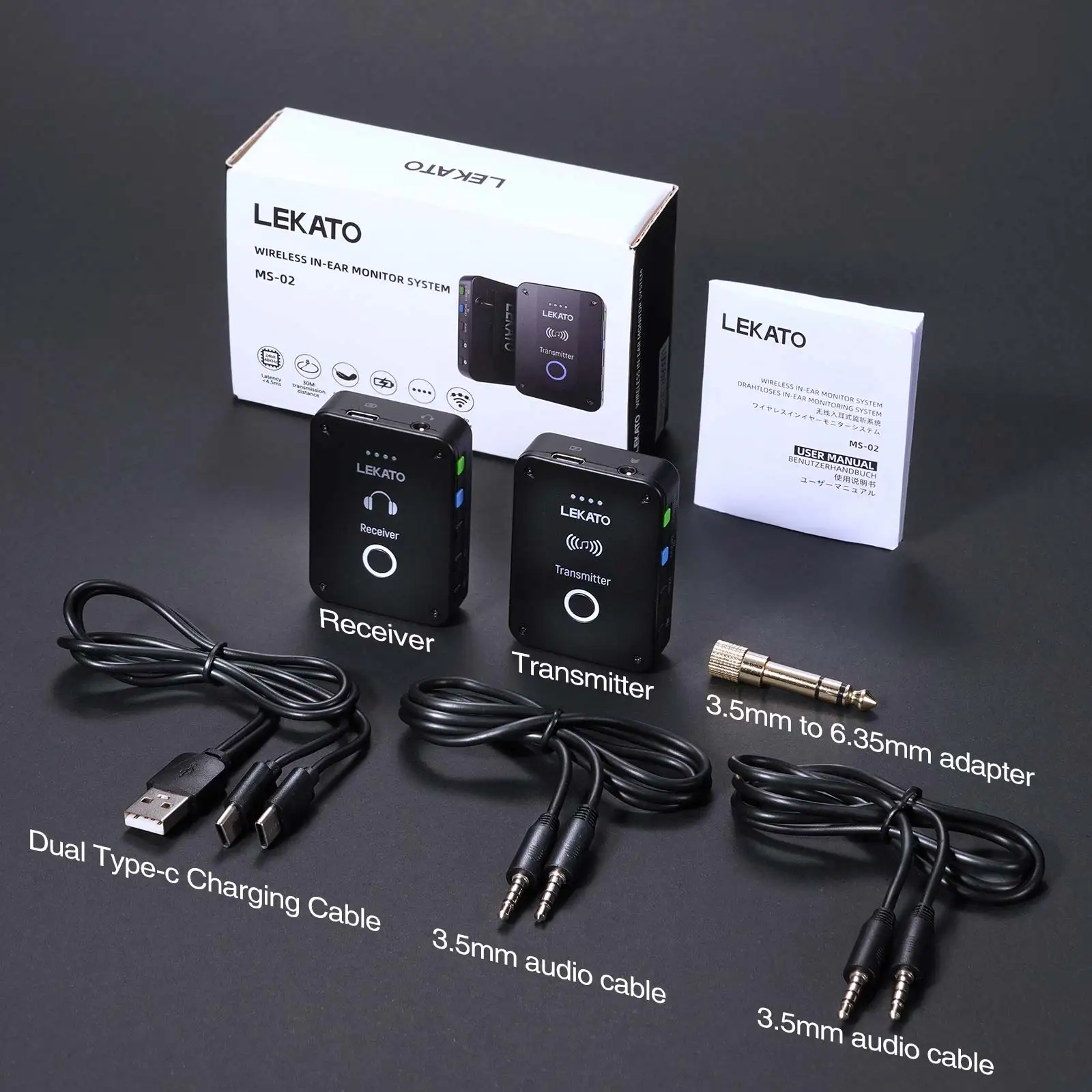Lekato Ms-02 Wireless Iem Syst - In Ear Monitor Iem recensie en prijs