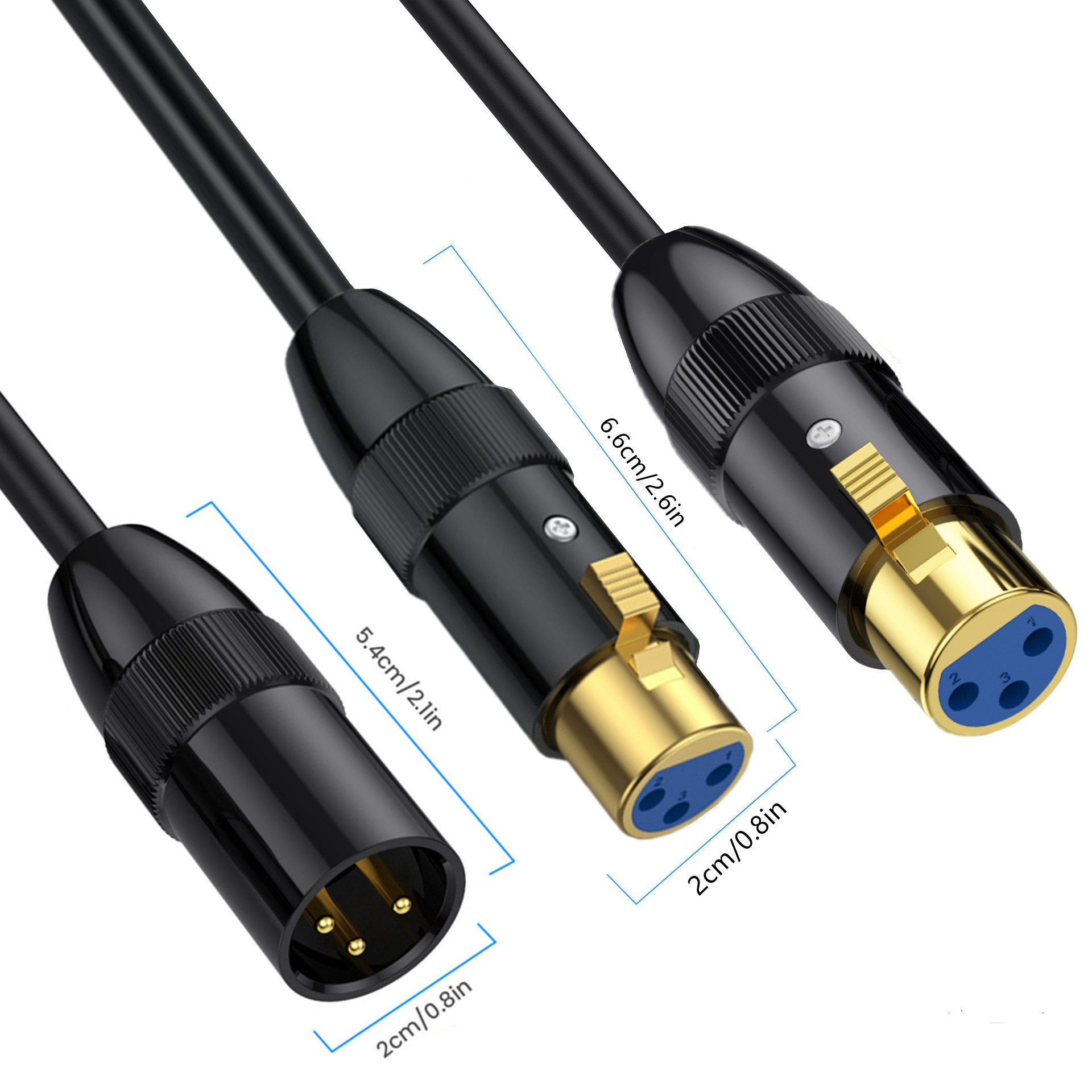 XLR 3P Splitter Cable, XLR Mal - Audio Splitter Y recensie en prijs