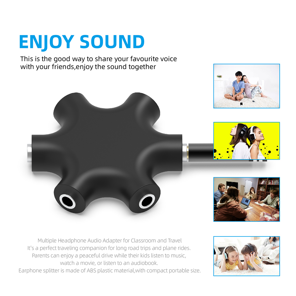 3.5mm Jack Earphone Audio Spli - Earphone Splitter Jack recensie en prijs