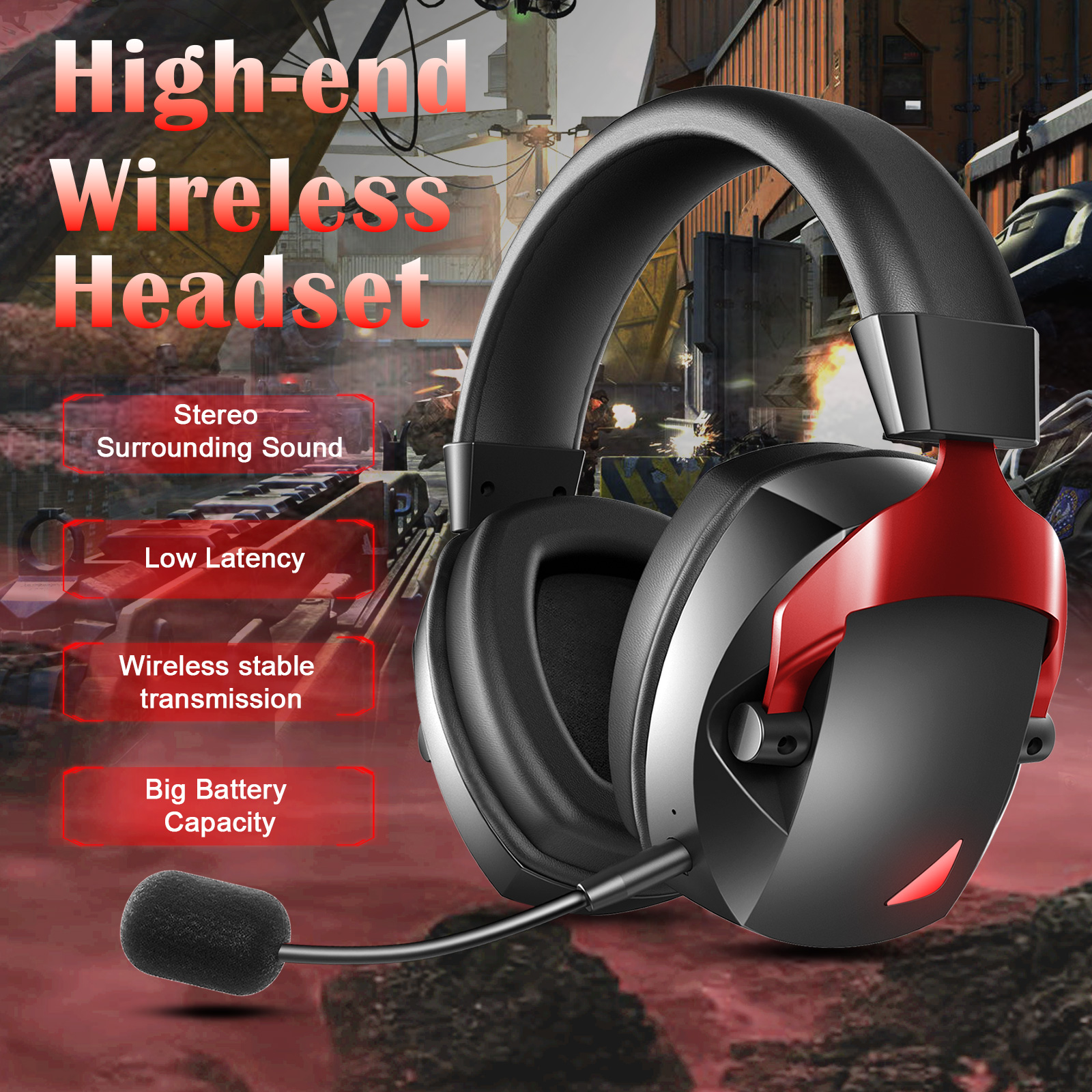 Wireless Gaming Headset with D - Gaming Headset Rgb recensie en prijs