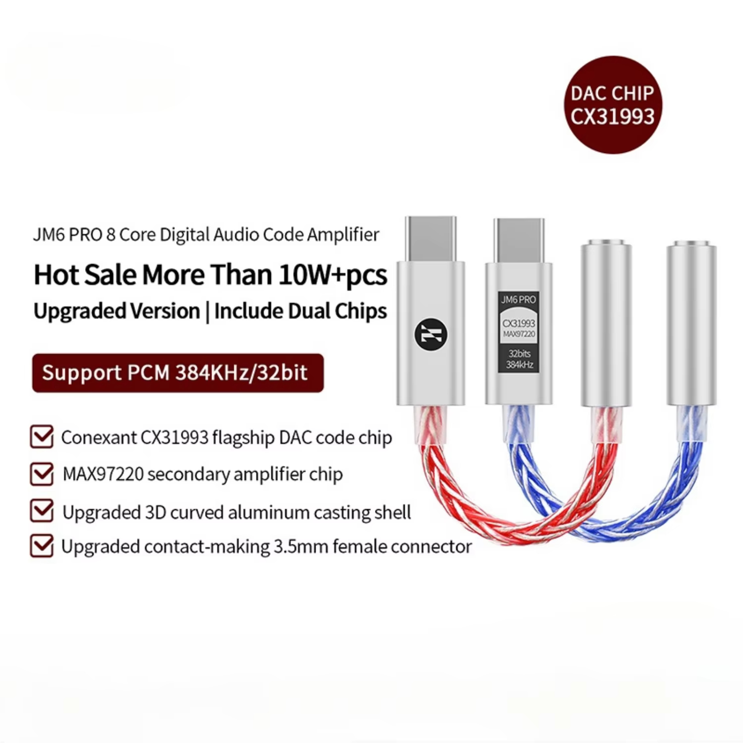 JCALLY JM6 Pro Type-C to 3.5mm - Usb C Earphone recensie en prijs