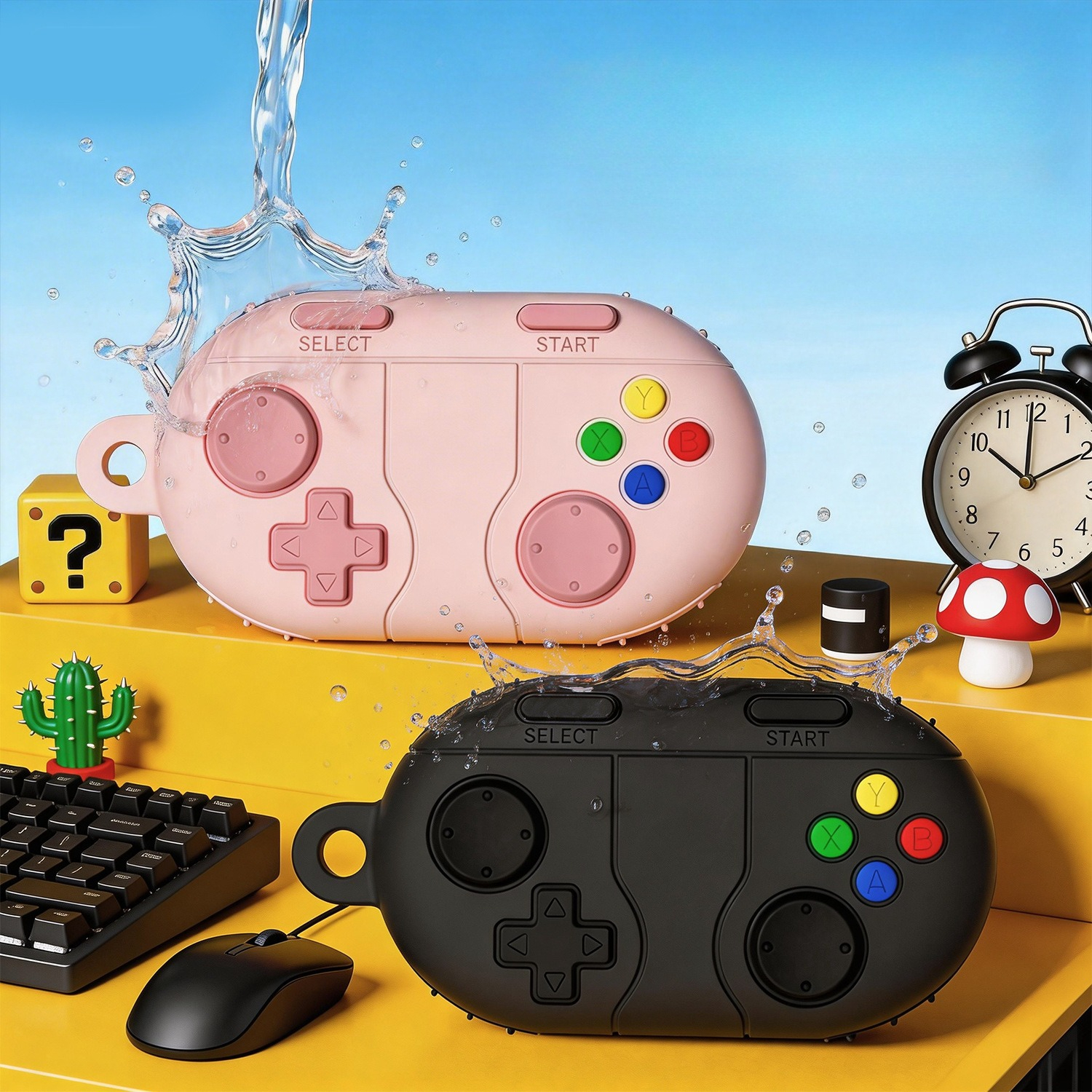 Vintage Silicone Game Style Ca - Earbuds Charging Case recensie en prijs