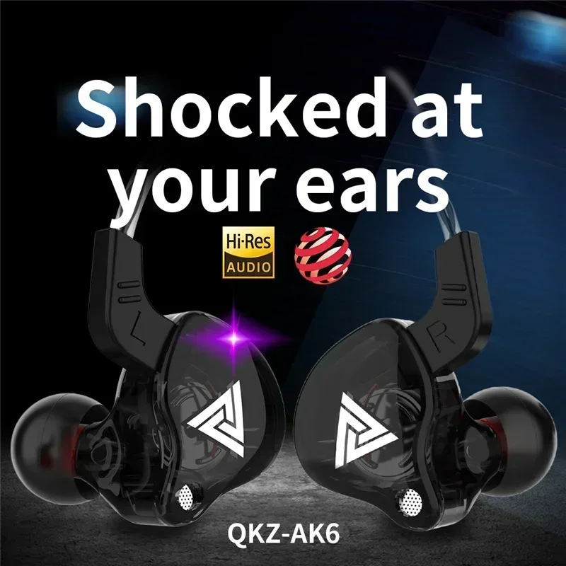 NEW QKZ AK6 Copper Driver HiFi - Audiophile Headphone Wired recensie en prijs