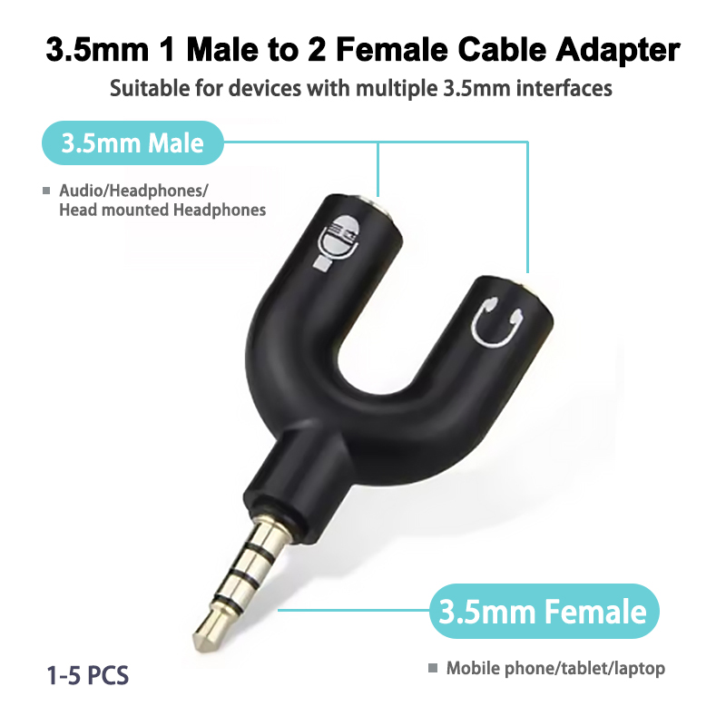 3.5mm headphone splitter micro - Earphone Splitter Jack recensie en prijs