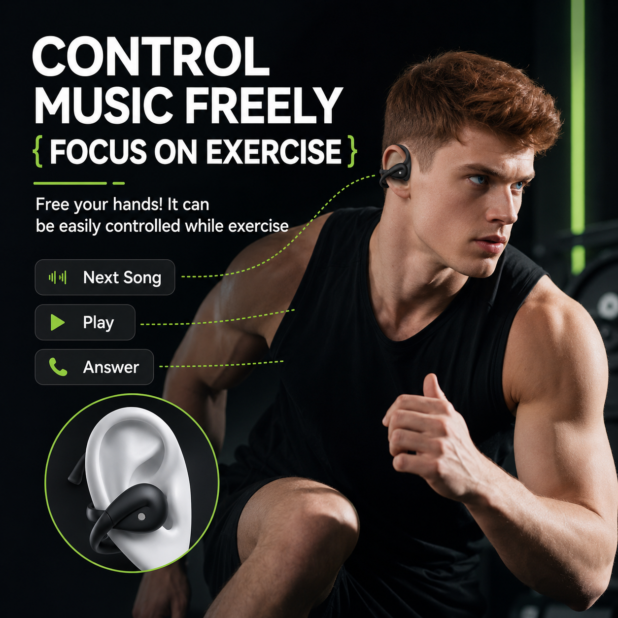 Acer OHR555 Unique Cross Arm O - Sports Earphone Hook recensie en prijs