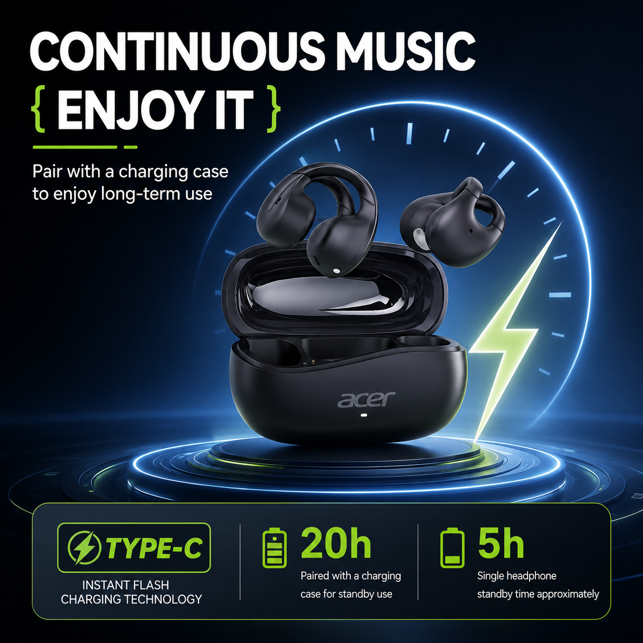 Acer OHR555 Unique Cross Arm O - Sports Earphone Hook recensie en prijs