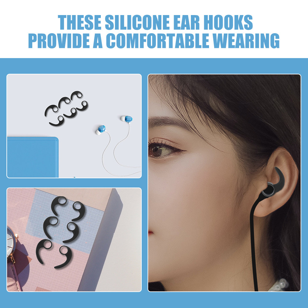 12Pcs Ear Hooks Silicone Sport - Silicone Ear Tip Replacement recensie en prijs