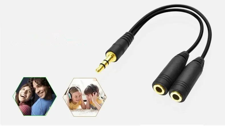 Headphone Splitter, 3.5mm Exte - Earphone Splitter Jack recensie en prijs