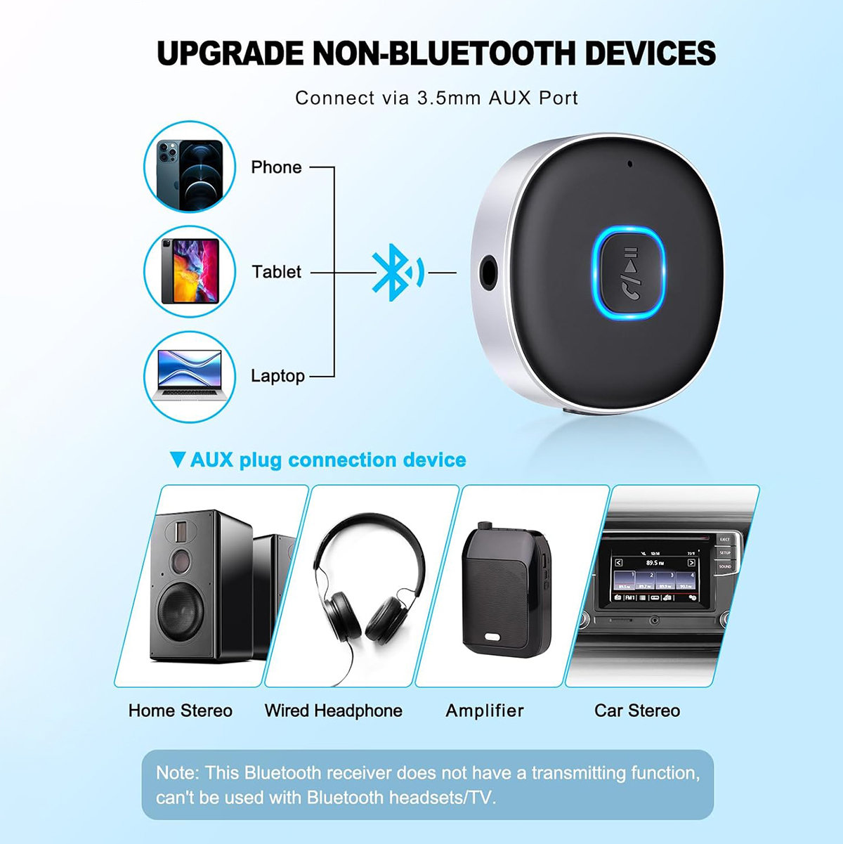 Car Bluetooth AUX Adapter, Min - Bluetooth Adapter Receiver recensie en prijs
