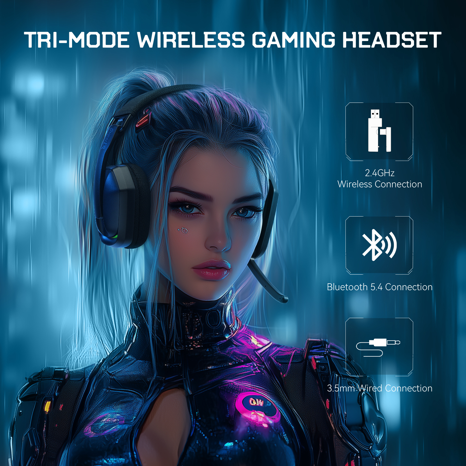 EKSA G19BT 2.4GHz Wireless Gam - Gaming Headset Rgb recensie en prijs