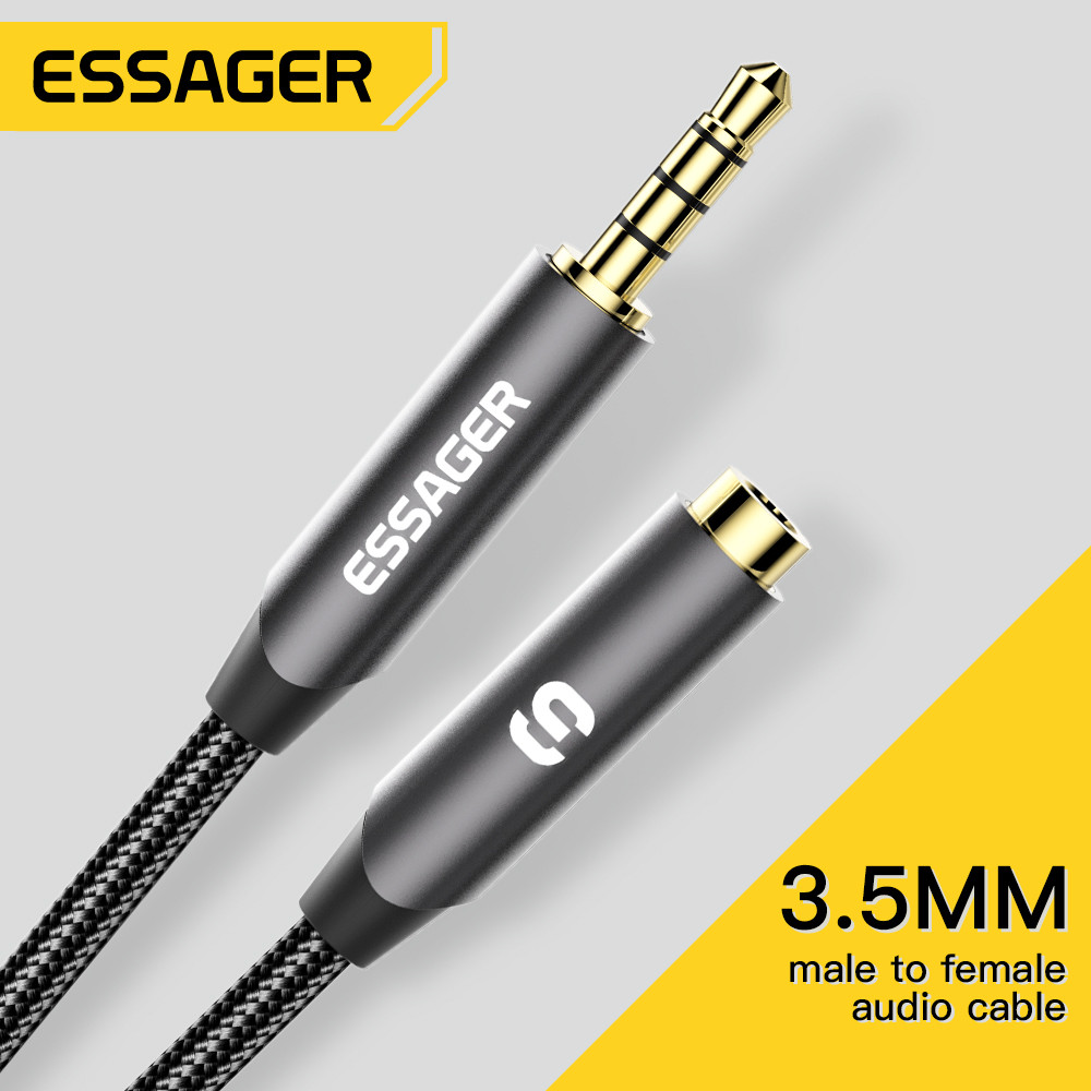 ESSAGER Headphone Extension Ca - Earphone Splitter Jack recensie en prijs
