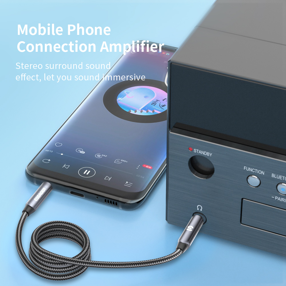 ESSAGER Headphone Extension Ca - Earphone Splitter Jack recensie en prijs
