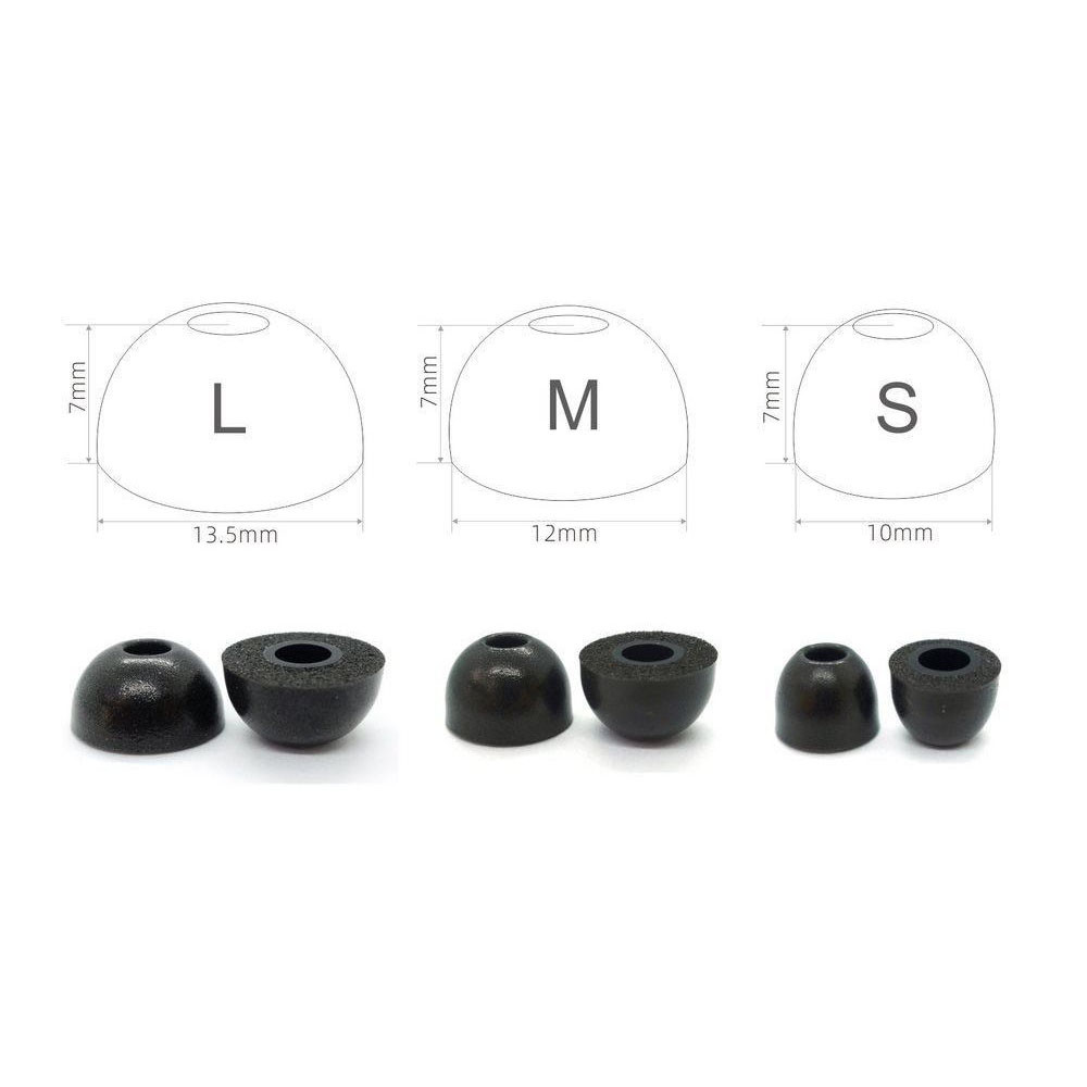2pcs Replacement Earbuds Tips  - Earphone Foam Tip recensie en prijs